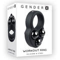 Gender-Neutral Wellness Weighted Workout Ring - Black Cock Ring for Enhanced Performance