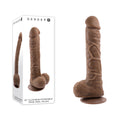 Gender-Neutral 10'' FLEXSKIN Poseable True Feel Dong – Dark Brown (29.2 cm, Realistic Texture, Flexible Design)