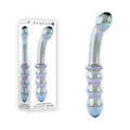 Gender X Glass Toys – Double-Ended Massager – Blue/Violet Glass – 18.5 cm
