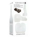 Gender X STROKE & POKE - Clear 20 cm Body-Safe Stroker Dong (USB Rechargeable, Wellness-Focused)
