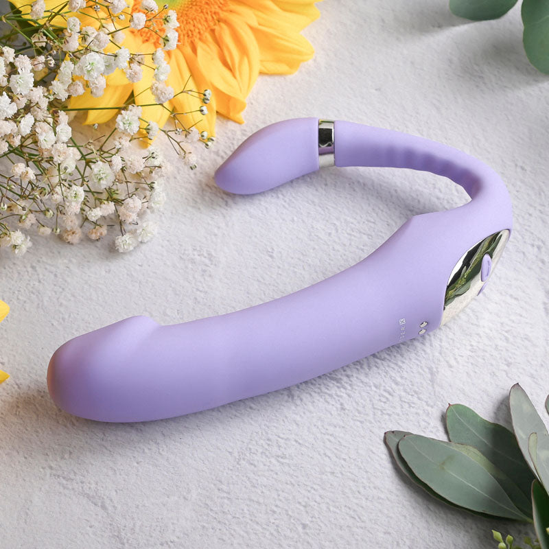 Gender X ORGASMIC ORCHID - Lilac 19 cm USB Rechargeable Strapless Strap-On for All Bodies
