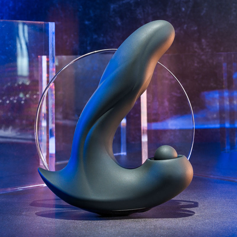 Gender X MAD TAPPER - Black USB Rechargeable Double Tapping Vibrating Massager for Enhanced Wellness and Relaxation