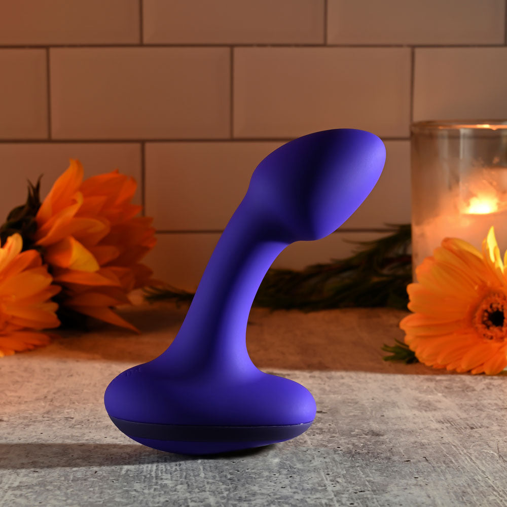 Gender X ANYBODYS PLUG - Blue 11.4 cm USB Rechargeable Vibrating Butt Plug for Wellness and Pleasure