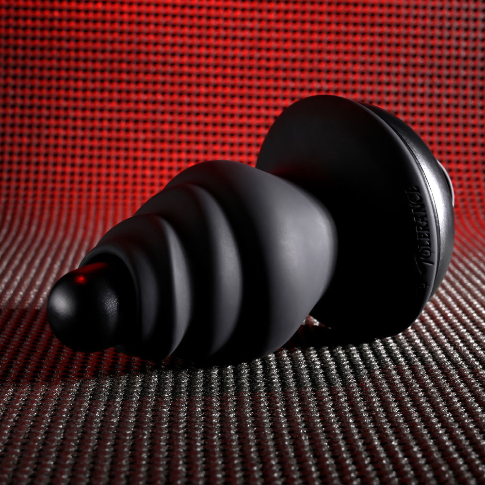 Gender X ECHO - USB Rechargeable Body-Safe Silicone Butt Plug in Black (15.3 cm)