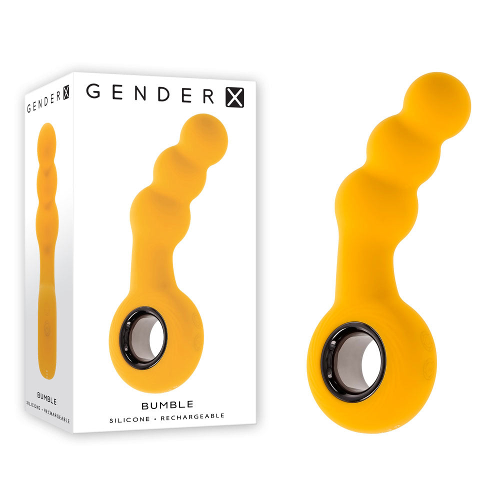 Gender X BUMBLE - Yellow 14.9 cm Body-Safe USB Rechargeable Butt Plug for Wellness and Pleasure