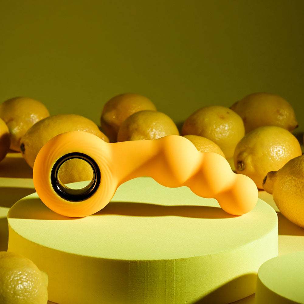 Gender X BUMBLE - Yellow 14.9 cm Body-Safe USB Rechargeable Butt Plug for Wellness and Pleasure