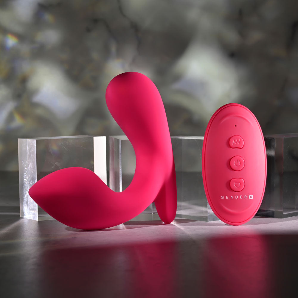 ALL ABOUT THE BASS - Gender-Neutral Pink USB Rechargeable Wearable Vibrator with Wireless Remote for Enhanced Wellness