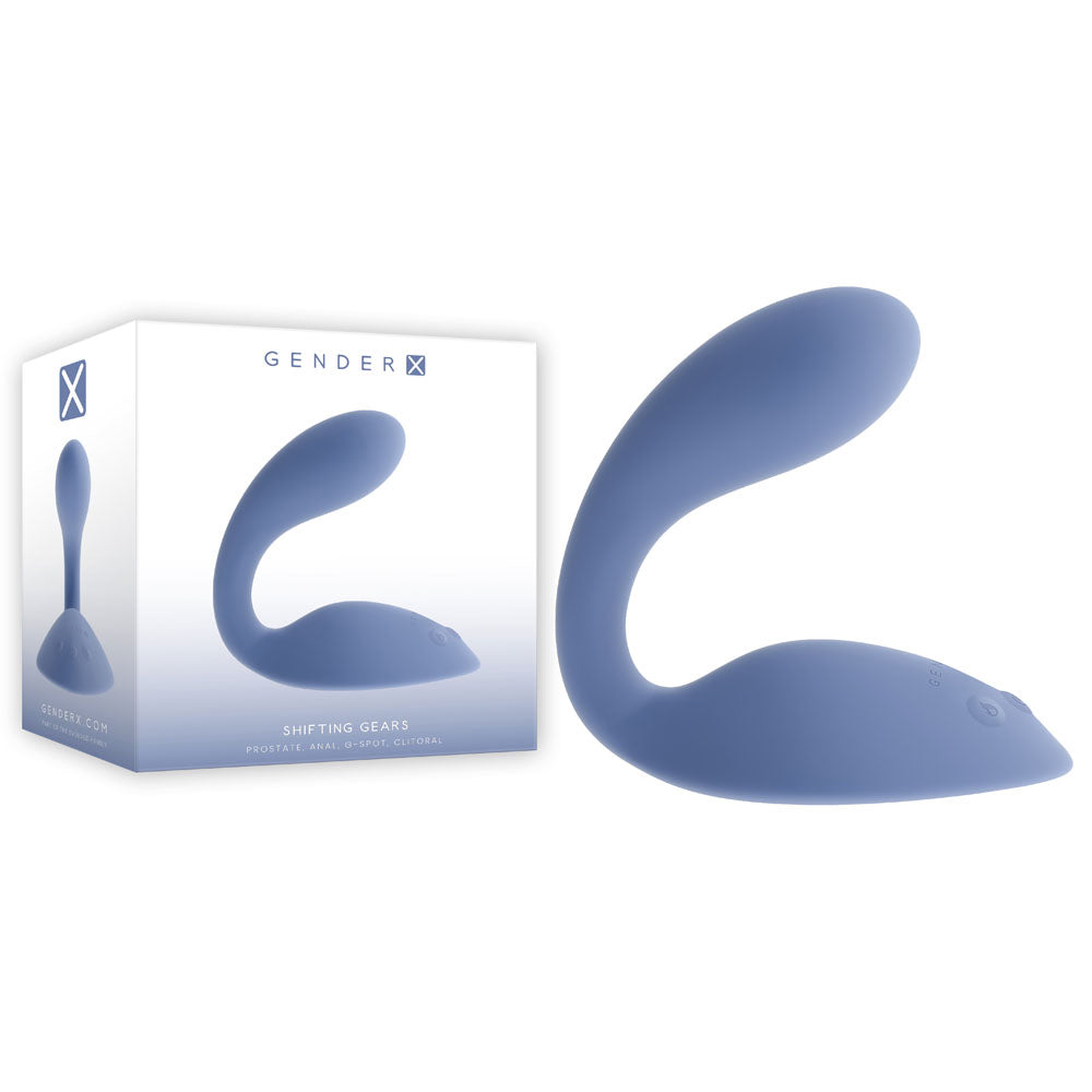 Gender X Stimulator – Rechargeable, Body-Safe Silicone – Blue