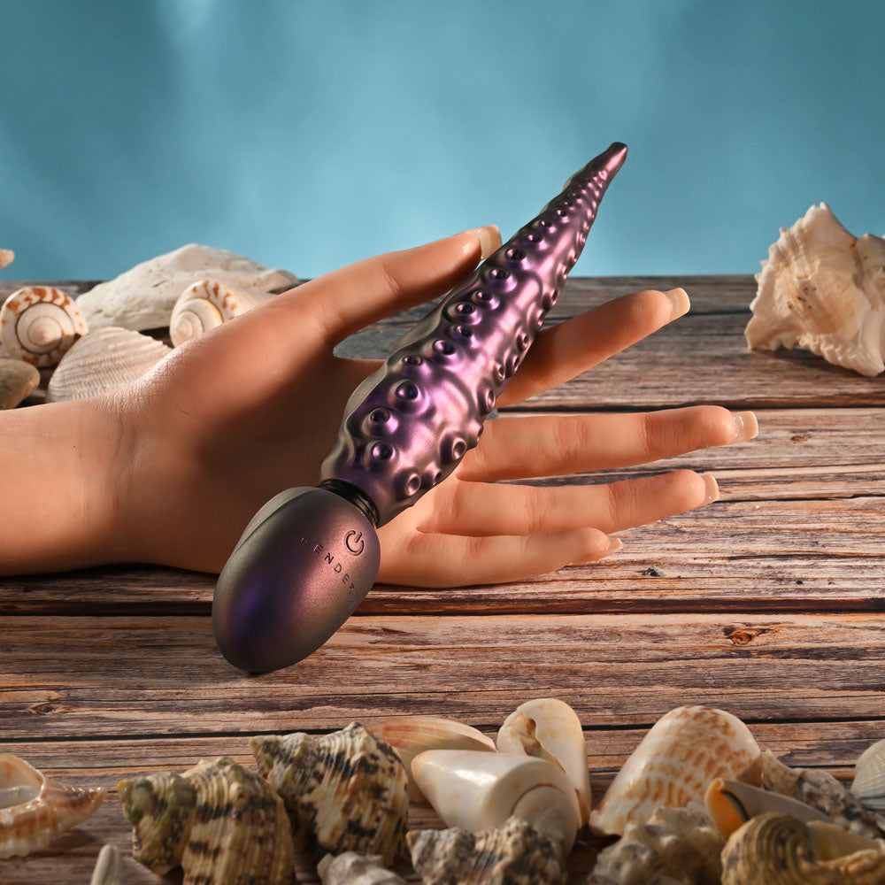 Gender X Rechargeable Vibrator – Body-Safe Silicone – Unique Tentacle Shape – Purple – 21.7 cm