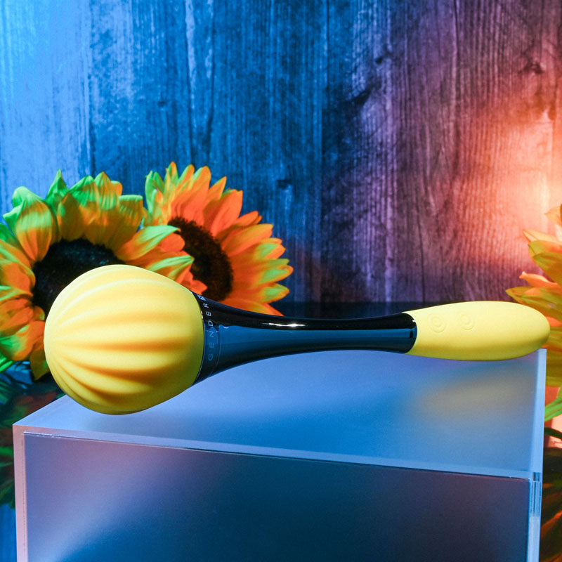 Gender X SUNFLOWER - Yellow 20 cm USB Rechargeable Wellness Massage Wand