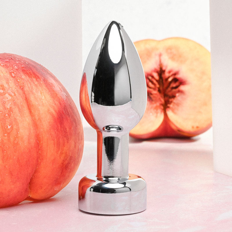 Gender X ROCKIN' METAL PLUG - 9.3 cm Body-Safe Metallic USB Rechargeable Butt Plug for Wellness and Pleasure