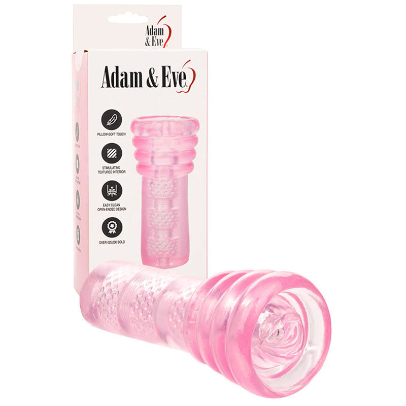 Adam & Eve Premium Silicone Oral Stroker – Gentle Pink (Body-Safe, Easy to Clean)