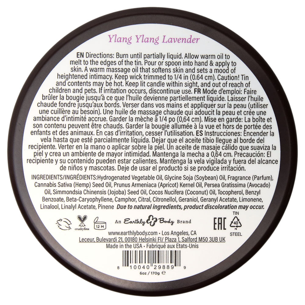 Ylang Ylang Lavender Scented Massage Candle – Relaxing Aroma for Intimate Moments