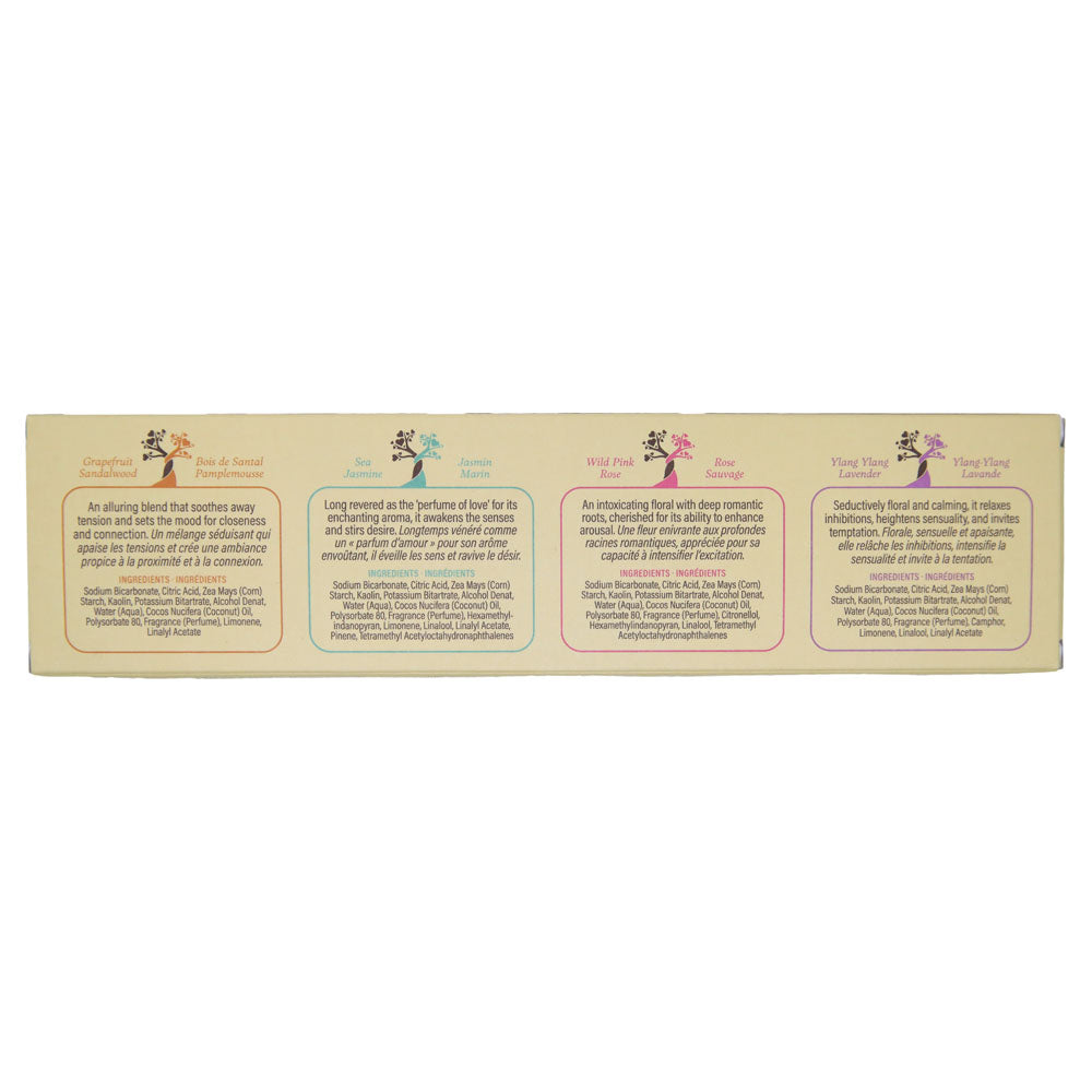 EB Health Care Scented Bath Bombs – Set of 4 Scents for Relaxation and Self-Care