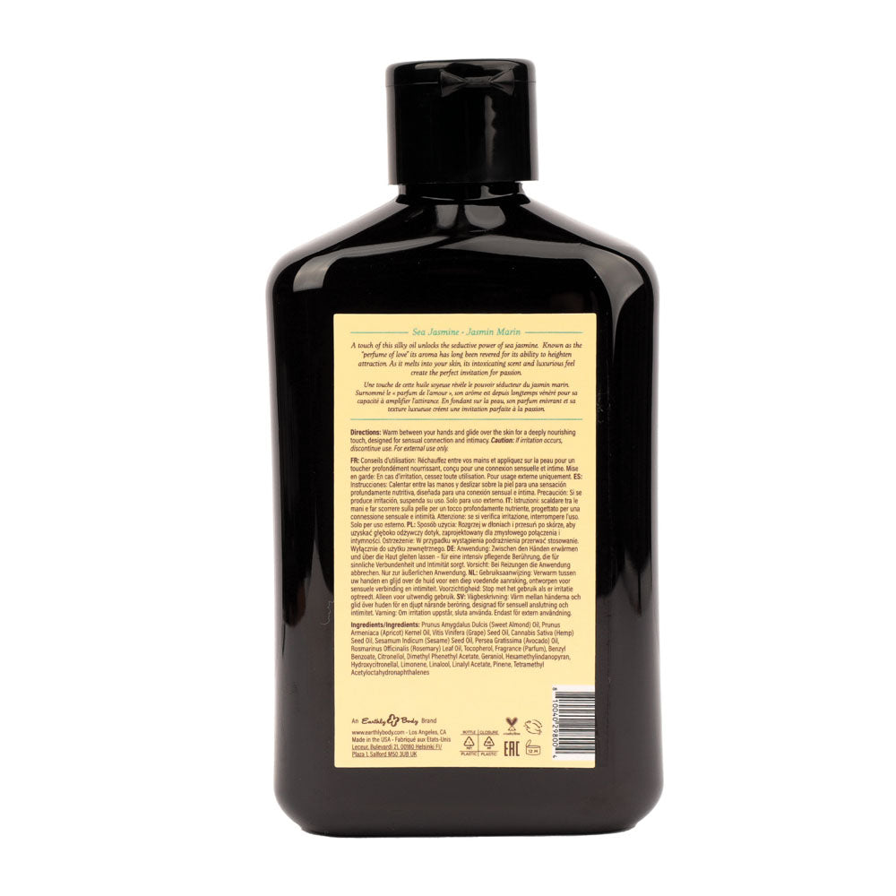 Hemp Seed Massage Oil with Sea Jasmine Scent - 250 ml Bottle for Relaxation and Wellness