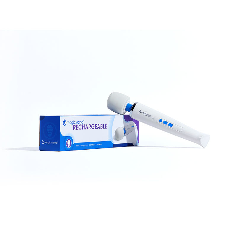 Magic Wand Rechargeable Massage Wand - White (Portable, Versatile, Body-Safe)