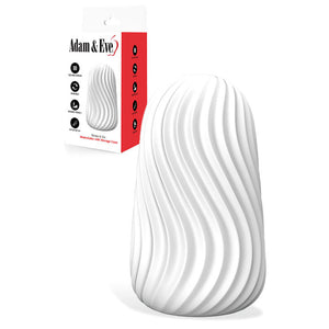 Adam & Eve Stroke & Go white stroker with case