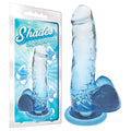 Shades Body-Safe Jelly TPR Dong – Blue (17.8 cm, Flexible & Realistic Design)