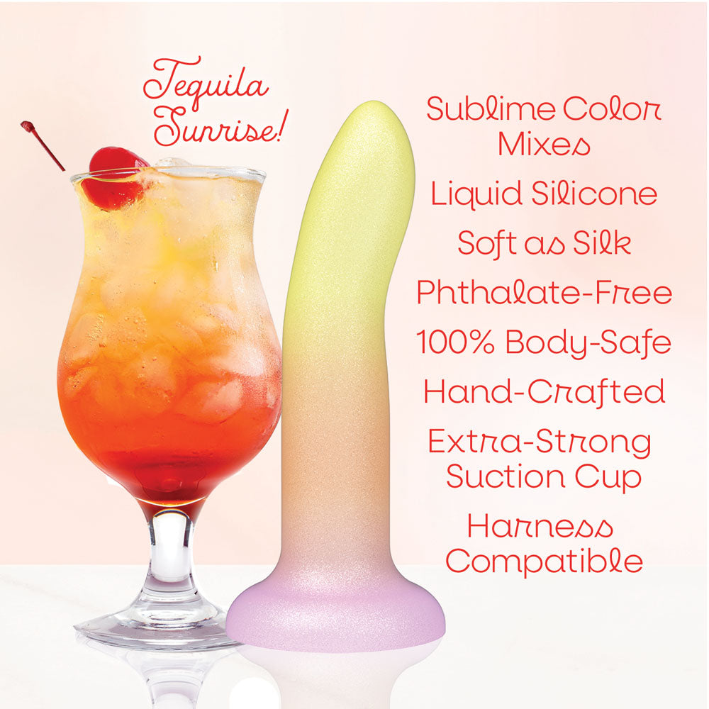 Mixers Dongs – Realistic Body-Safe Silicone Dildo – Orange/Yellow – 20.3 cm