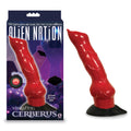 Alien Nation Vibrating Dong – Body-Safe Silicone – Red – 20.3 cm
