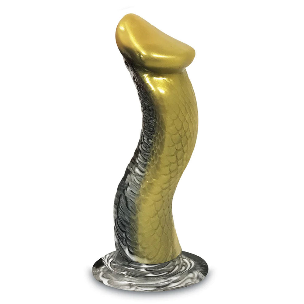 Alien Nation - Venomus - Gold 22.9 cm Body-Safe Fantasy Dong for All Genders (Flexible, Realistic Design)