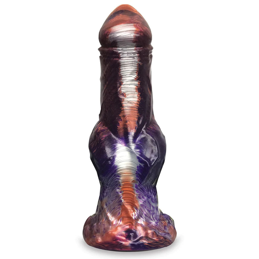 Alien Nation Centaur Fantasy Dong - Metallic 22.9 cm Body-Safe Silicone for Wellness and Pleasure
