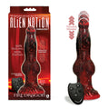 Alien Nation USB Rechargeable Thrusting Dong – Body-Safe Silicone – Red/Black – 22.9 cm