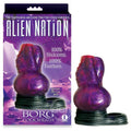 Alien Nation - Borg - Purple/Black 11.5 cm Body-Safe Silicone Penis Sheath (Rechargeable, Eco-Friendly Design)