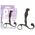 P-Zone Prostate Massager - Black 10 cm Body-Safe Silicone Stimulation Device (USB Rechargeable)