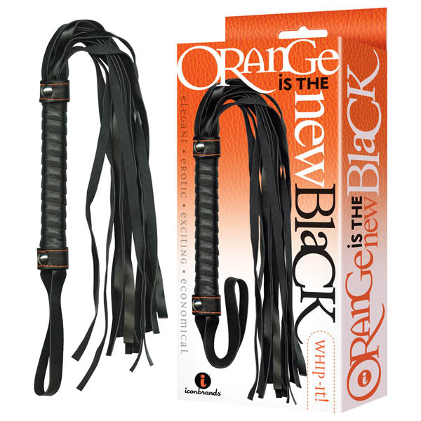 Orange Is The New Black - Whip-it! - Premium Black Flogger Whip (Body-Safe, Versatile & Durable)