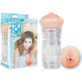 Leah Gotti Body-Safe Silicone Teen Vagina Stroker – Flesh/Clear (USB Rechargeable, 20 cm)