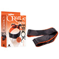 Satin Sash Blindfold – Black/Orange Dual-Color Design for Enhanced Sensory Play
