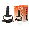 The 9's black and orange silicone dick gag