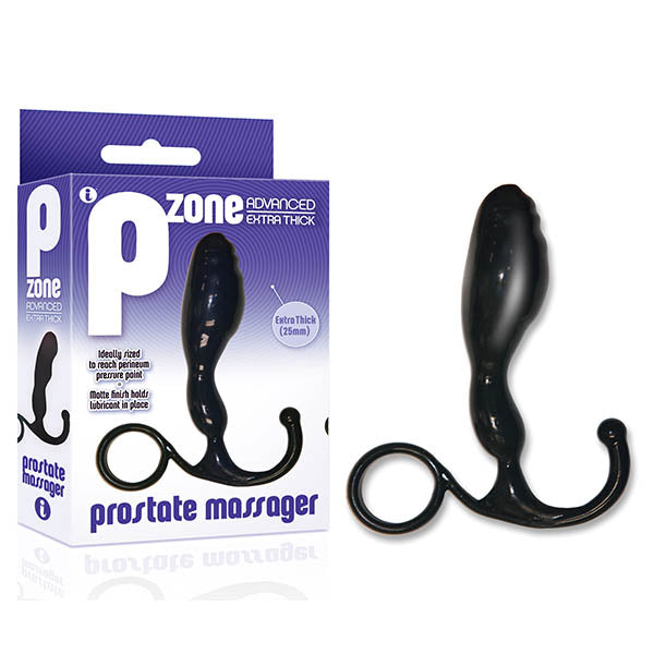 The 9's P-Zone Prostate Massager – Advanced Black Design (Body-Safe, USB Rechargeable, 20 cm)