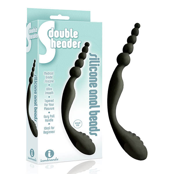 The 9's Anal Toys – Double Ended – Body-Safe Silicone – Black