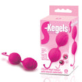 The 9's Body-Safe Silicone Kegel Balls – Pink (Wellness-Focused, Gender-Neutral, 10 cm)