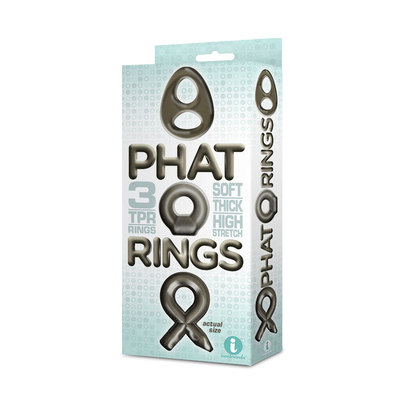 The 9's Cock Rings Set – Smoke – Versatile Intimate Accessories for Couples