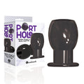 The 9's Port Hole black hollow tunnel butt plug