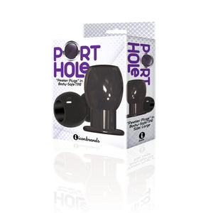 The 9's Port Hole black hollow tunnel butt plug – image 5