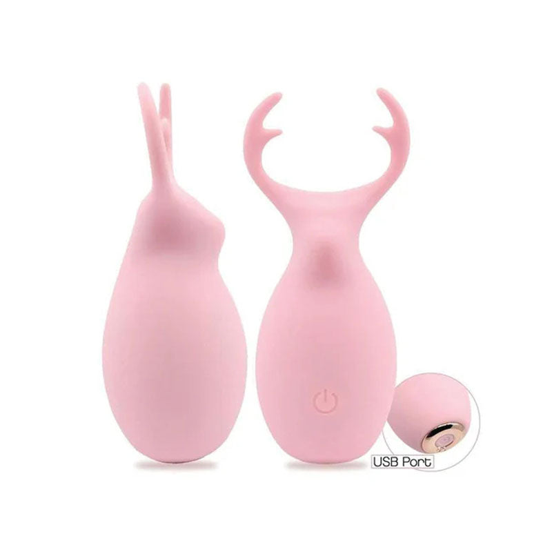 Buzzy Buddy Hello My Deer - Pink USB Rechargeable Wellness Stimulator for All Genders
