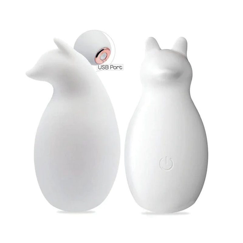 Buzzy Buddy, Playful Vibe - White - USB Rechargeable Stimulator for Ultimate Pleasure