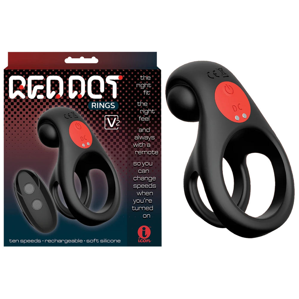 Intimelly Cock Ring – USB Rechargeable, Body-Safe Silicone – Black
