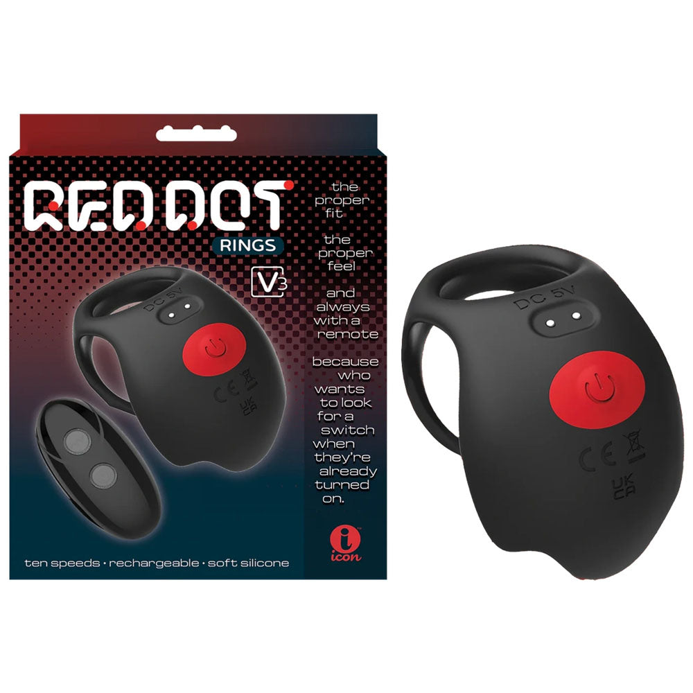 Intimelly Cock Rings – USB Rechargeable, Body-Safe Silicone – Black