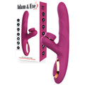 Adam & Eve ROSE GOLD TAPPIN RABBIT – Purple USB Rechargeable Tapping & Thrusting Rabbit Vibrator (22.5 cm)