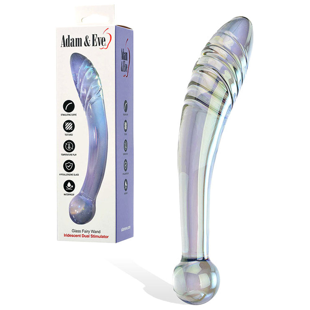 Fairy Wand Glass Dildo – 22 cm Body-Safe Pleasure Toy (Elegant Design, Non-Toxic Material)