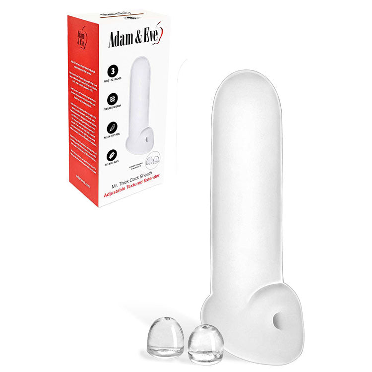 Adam & Eve Sleeves – Adjustable Length – Clear