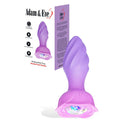 Adam & Eve Rotating Rose Butt Plug - Pink 12 cm USB Rechargeable Vibrating & Rotating Anal Toy with Gem Base