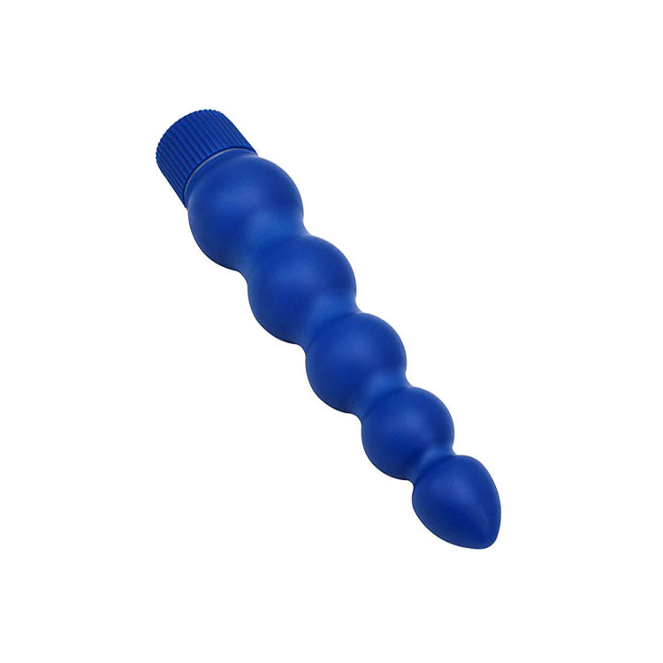 Adam & Eve Body-Safe Power Bead Vibrator - Blue (19 cm, USB Rechargeable)
