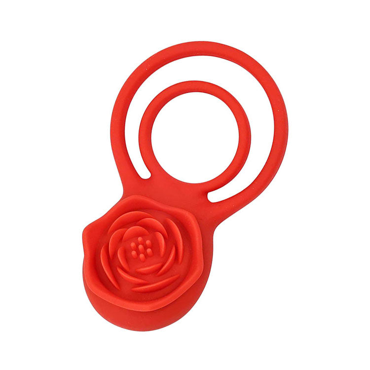 Adam & Eve Cock Ring – Rechargeable, Body-Safe Silicone – Red