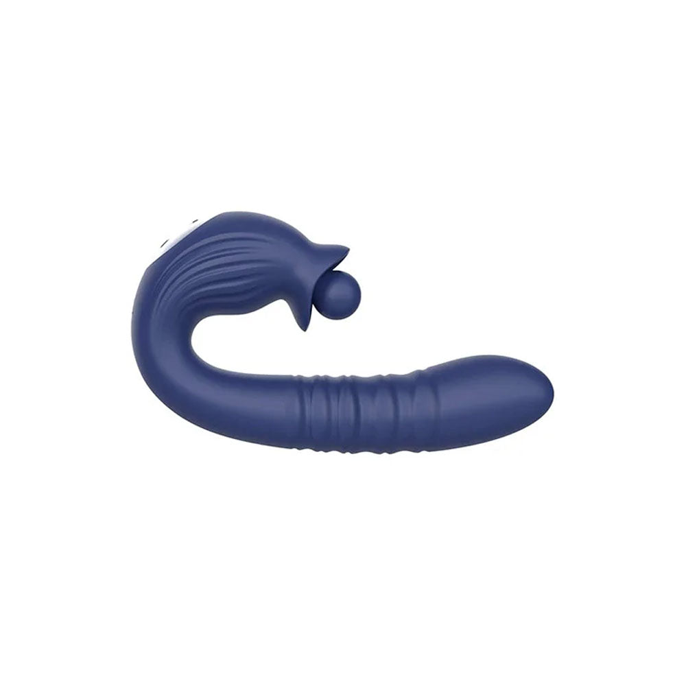 Soothe Body-Safe Silicone G-Spot Vibrator – Ocean Teal (USB Rechargeable, 20 cm)